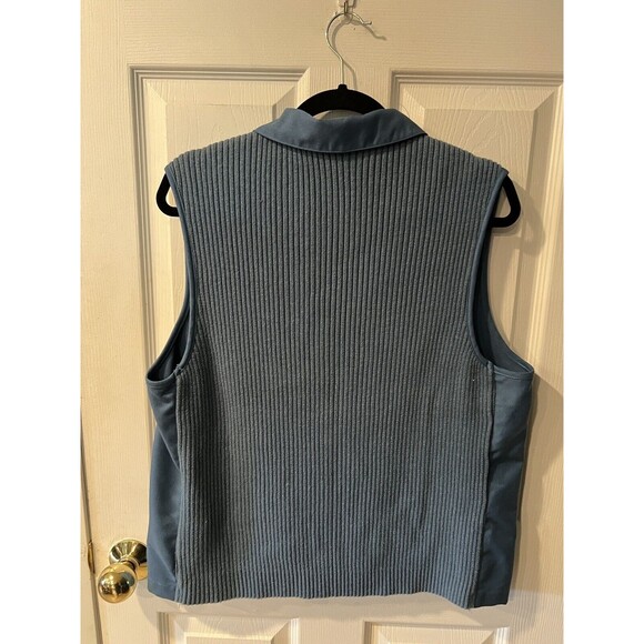 Alfred Dunner Vest Womens Sz 16 Zip Up Floral Embroidered grannycore casual boho - Picture 6 of 8